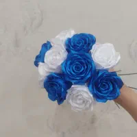 گل های دست ساز هنری با ربان