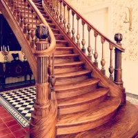 پله ونرده چوبی دوبلکس|خدمات پیشه و مهارت|همدان, |دیوار