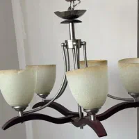 فروش لوستر ۵ شاخه بسیار تمیز و شیک|لوستر و چراغ آویز|شیراز, قدوسی شرقی|دیوار