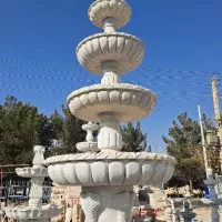 آبنمای سنگی .گوی چرخان.مجسمه.نیمکت.