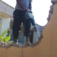 پیکورزنی وتخلیه نخاله ب بیرون حیاط