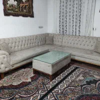 مبل L طرح چستر و میز تلویزیون|مبلمان خانگی و میز عسلی|سقز, |دیوار