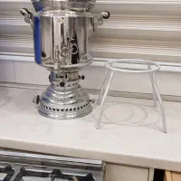 سماور مجلسی با پایه|سماور، چای‌ساز، قهوه‌ساز|الیگودرز, |دیوار