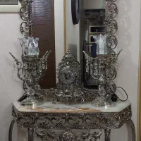 آینه شمعدان برنجی