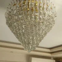 ۲عدد لوستر کریستال|لوستر و چراغ آویز|اصفهان, عسگریه|دیوار