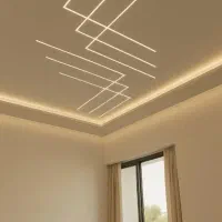اجرای کناف(سقف کاذب) باکس دکور تایل لاین نوری