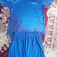 بلوز شورت ورزشی آبی کاربنی