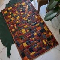 فرش چرم دست دوز