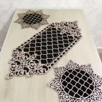 رومیزی چرم و مخمل نو