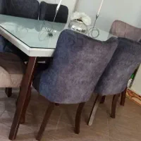 میز نهار خوری شش نفره تمیز سالم درحد نو