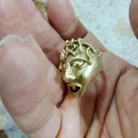 انگشتر قدیمی عطیقه خیلی قدیمی شمایل جن مثل طلا|بدلیجات|آبادان, |دیوار