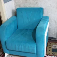 مبلمان راحتی مخمل ترک‌.همراه شال پرده ترک.۴۵۰۰|مبلمان خانگی و میز عسلی|کرمانشاه, |دیوار