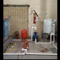 لوله کشی آب،تاسیسات موتورخانه پمپ  گرمایش ازکف