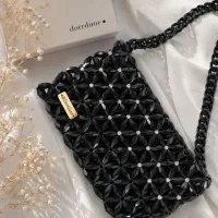 کیف مرواریدی نگین دار
