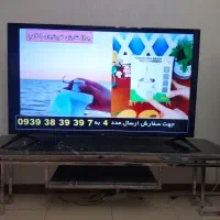 میز تی وی پایه استیل