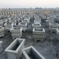 گلدان بتنی مربع باکس بتنی سنگین محکم|مصالح و تجهیزات ساختمان|تهران, جوانمردان (اندیشه)|دیوار