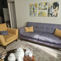 مبلمان هفت نفره با نهار خوری ۶ نفره+میز وسط