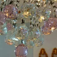 لوستر کریستال و فلز|لوستر و چراغ آویز|قرچک, مهدیه|دیوار