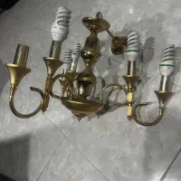 لوستر برنجی دو عدد