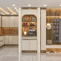 طراحی سه بعدی کابینت و کمد دیواری