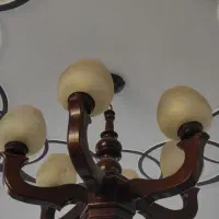 لوستر چوبی ۶ شاخه