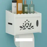 شلف دیواری جادستمالی رولی کاغذی ضدآب توالت حمامpvc|لوازم حمام|مشهد, مقدم|دیوار