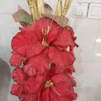 گل و گلدان بزرگ زیبا|گل مصنوعی|کردکوی, |دیوار