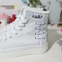 کتونی سفید ساقدار سایز ۳۹