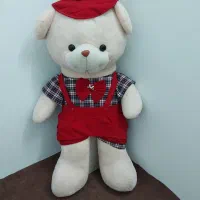 عروسک خرس بزرگ درحد نو و تعدادی اسباب بازی