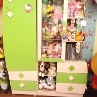 کمد لباسی همراه کتاب خوانه