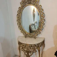 آینه کنسول سلطنتی آلیاژی آبکاری برنز