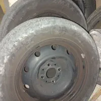 چهار عدد رینگ و لاستیک ۱۹۵کار کرده خودرو سمند