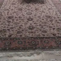 فرش ابریشم ماشینی با ریشه های ابریشم و الیاف طبیعی