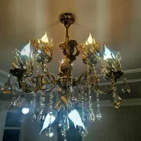 لوستر برنزی|لوستر و چراغ آویز|همدان, |دیوار