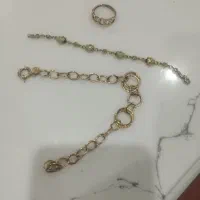 طلا. انگشتر. دستبند . دستبند کفشدوزکی