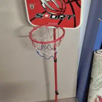 حلقه و تور بسکتبال ایستاده با پایه فلزی