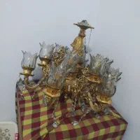 لوستر برنجی 12شعله