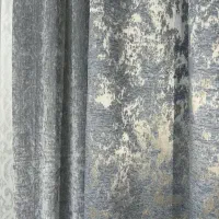 پرده گل برجسته به همراه والون  بسیار زیبا