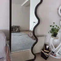 ایینه قدی رنگ قهوای  قشنگ  شیک