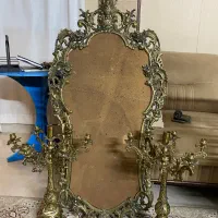 اینه شمعدان برنجی