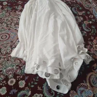 پرده سفید سالم وپانچ اماده نصب با سرب
