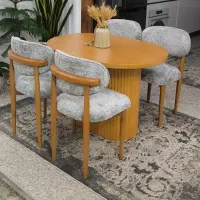 میز نهارخوری تدی چوب راش