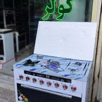 اجاق چهار درب استیل و شیشه محدثه  چک صیادی|اجاق گاز و لوازم برقی پخت‌وپز|قم, علی آباد|دیوار