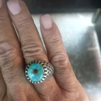 انگشتر نقره نگین فیروزه خاص