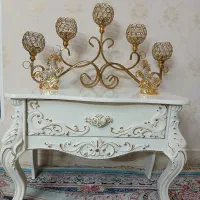 کنسول چوبی سفید