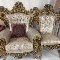 مبلمان سلطنتی با نهار خوری چوب راش|مبلمان خانگی و میز عسلی|بندر ماهشهر, |دیوار