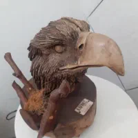 آباژور آنتیک چوبی عقاب
