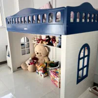 تخت با طراحی پینترستی با خوش خواب کاملا نو،دو‌ کمد