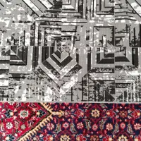 کسر فرش 180در 80 و کلمن شیشه ای|فرش|نهاوند, |دیوار
