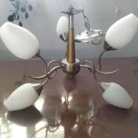 لوستر شش شعله فلزی